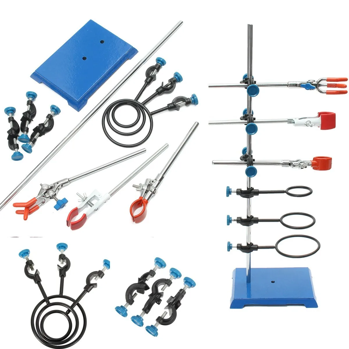 Лабораторные стенды с поддержкой и лабораторным зажимом колбы зажим для