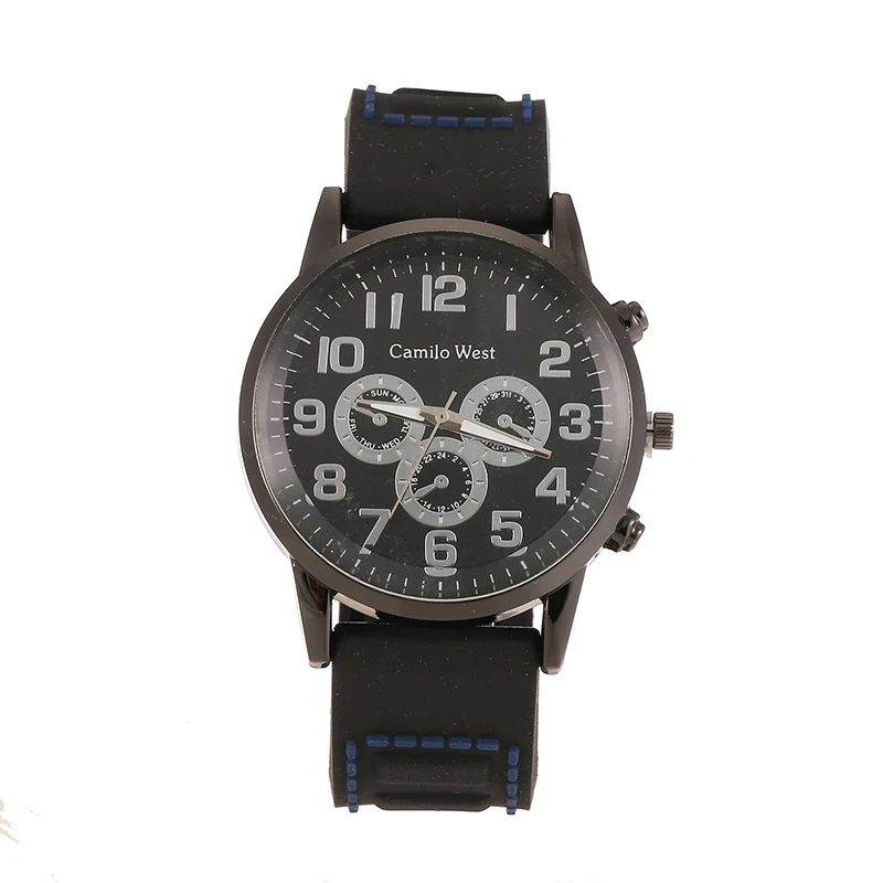 Reloj hombre мужские спортивные часы с силиконовым ремешком кварцевые армейские
