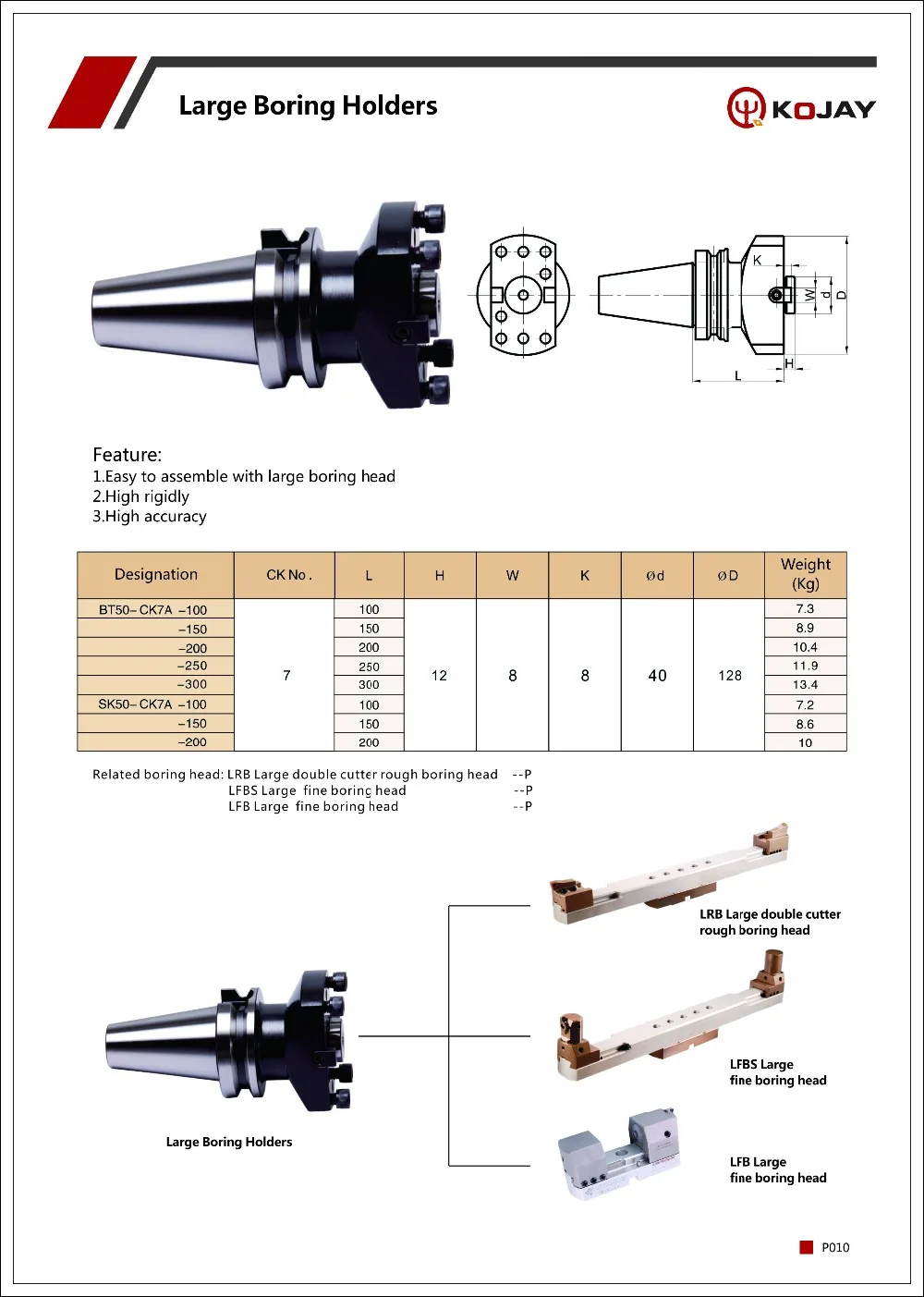 BT50-CK7A-100 SK50-CK7A-100 большие расточные держатели для станков с ЧПУ