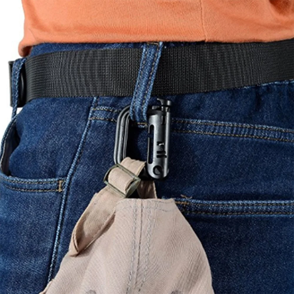 10 шт. Кемпинг EDC Molle d образное кольцо оснастки Сережка для ключей Пластик армии