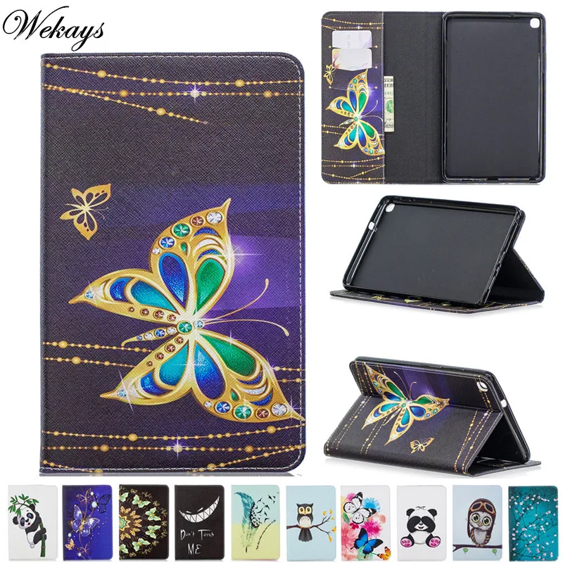 

Wekays For Samsung Tab A 8.0 2019 Cartoon Butterfly Leather Case For Samsung Galaxy Tab A 8.0" 2019 P200 P205 P207 Cover Cases