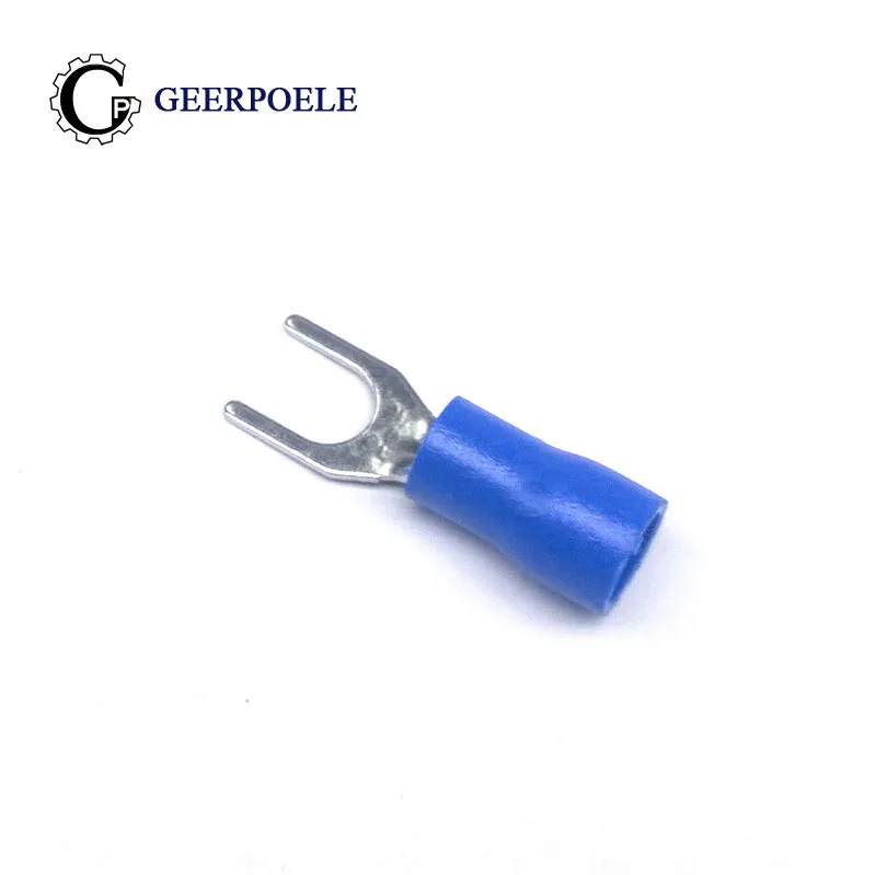 

50 pcs/lot SV2-4 Y Type U Type Round 19A Terminals Brass Insulated Spade Crimp Wire Cable Connector Cosse Electric Sertir