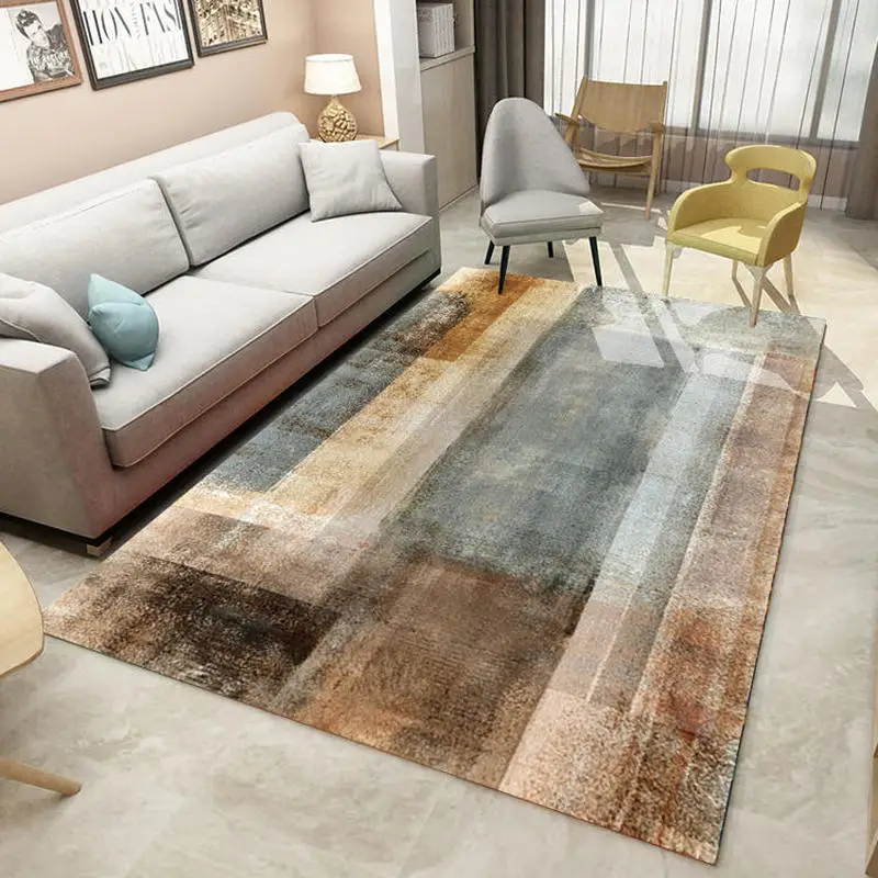 

New Chinese carpet living room sofa coffee table blanket Modern fashion style ins cushion bedroom net red pad ink Painting rug