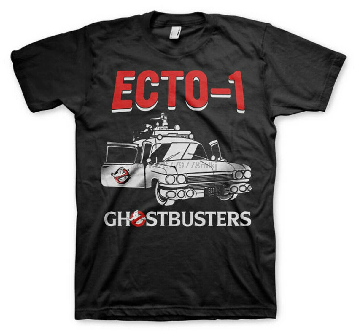 Ghostbusters Ecto 1 Hearse Официальная футболка мужская мужские Забавные футболки с