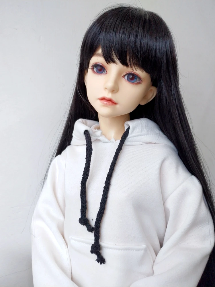 Кукла Одежда 4 цвета Кепки свитер 1/3 1/4 1/6 ручной работы BJD SD мягкого плюша; аксессуары для куклы украшения Мода Одежда Игрушка для Детский подарок - Цвет: ZJF137-bai