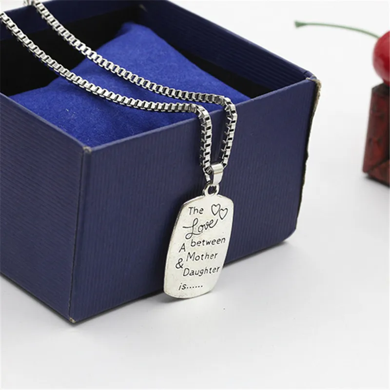 Очаровательное ожерелье для женщин любовь между мать и дочь Кулоны из