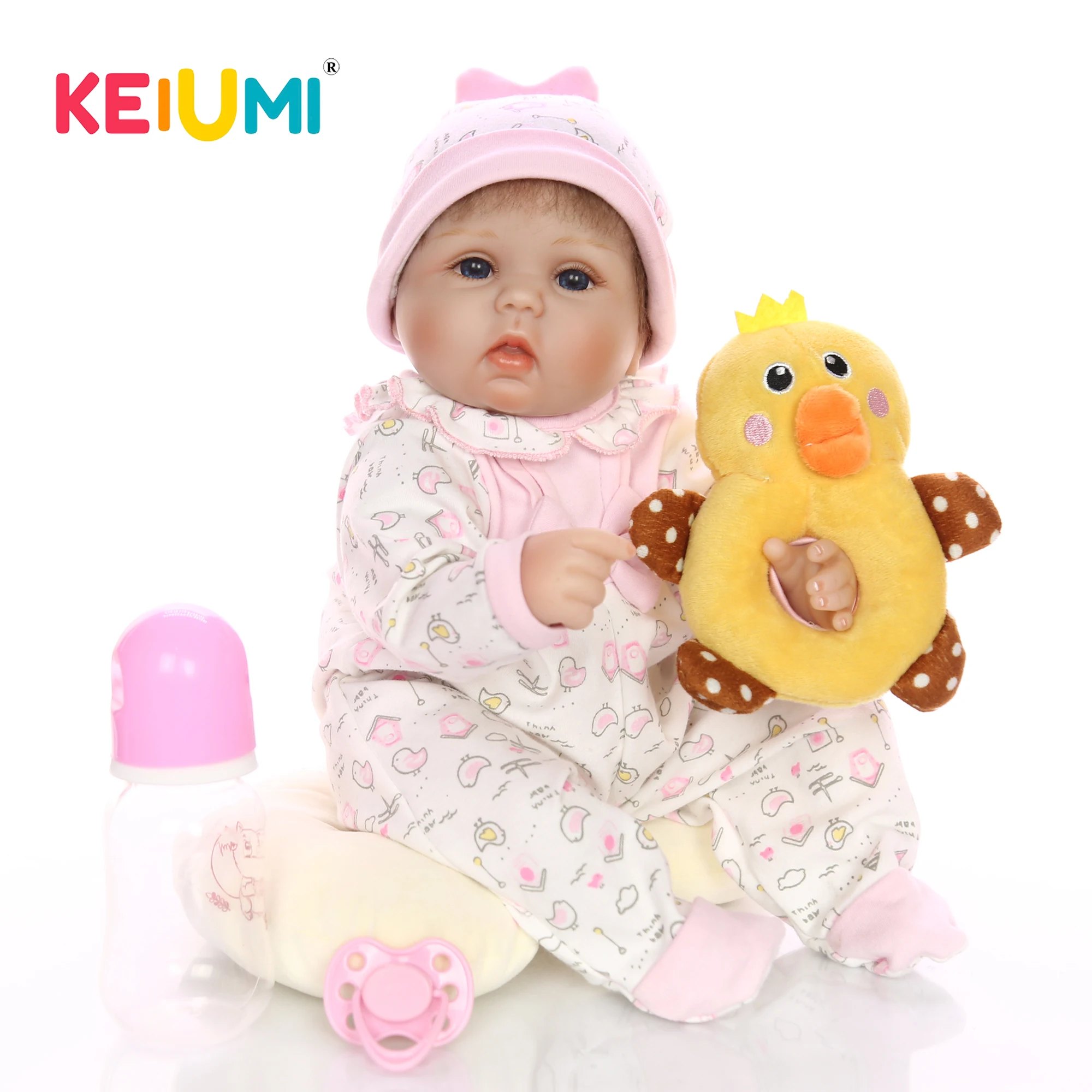 Новорожденные мягкие силиконовые куклы Menina из мультфильма 17 '' как настоящие