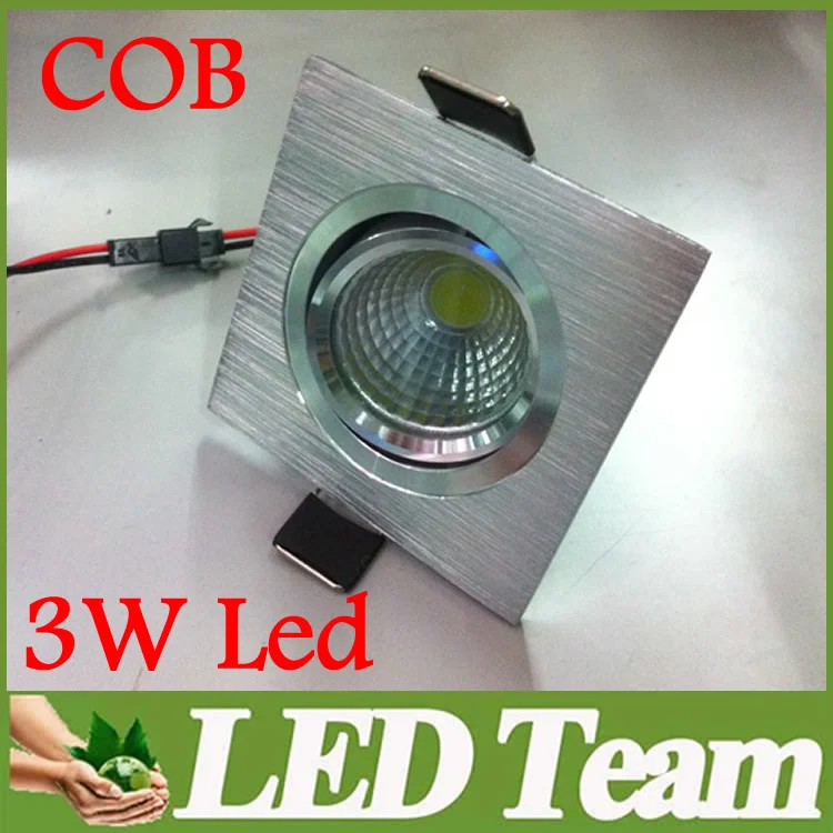 3W 330lm Led COB вниз свет для дома гостиной AC110-240 Cob квадратный Диммируемый