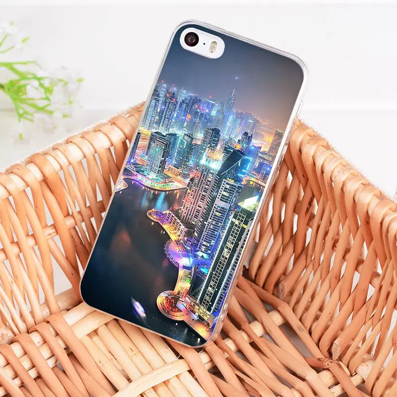 Чехол Yinuoda для iphone 7 6 X чехол телефона с изображением дубайского города