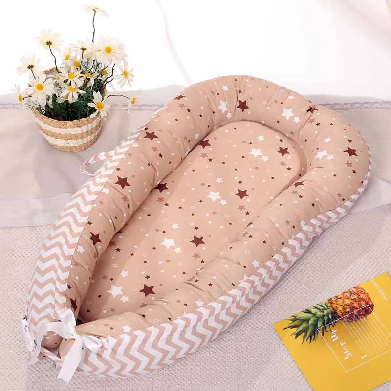 97cmx46cm Портативное детское гнездо для сна детский манеж; кроватка Bebe туристическая детская кроватка-колыбель кроватка для новорожденного бампер съемный матрас для кормления - Цвет: 97cmx46cm