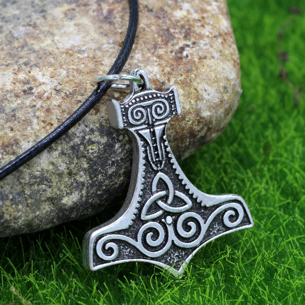 Youe shone Thor'S Hammer Knot Mjolnir Pewter подвеска ювелирные изделия Viking | Украшения и