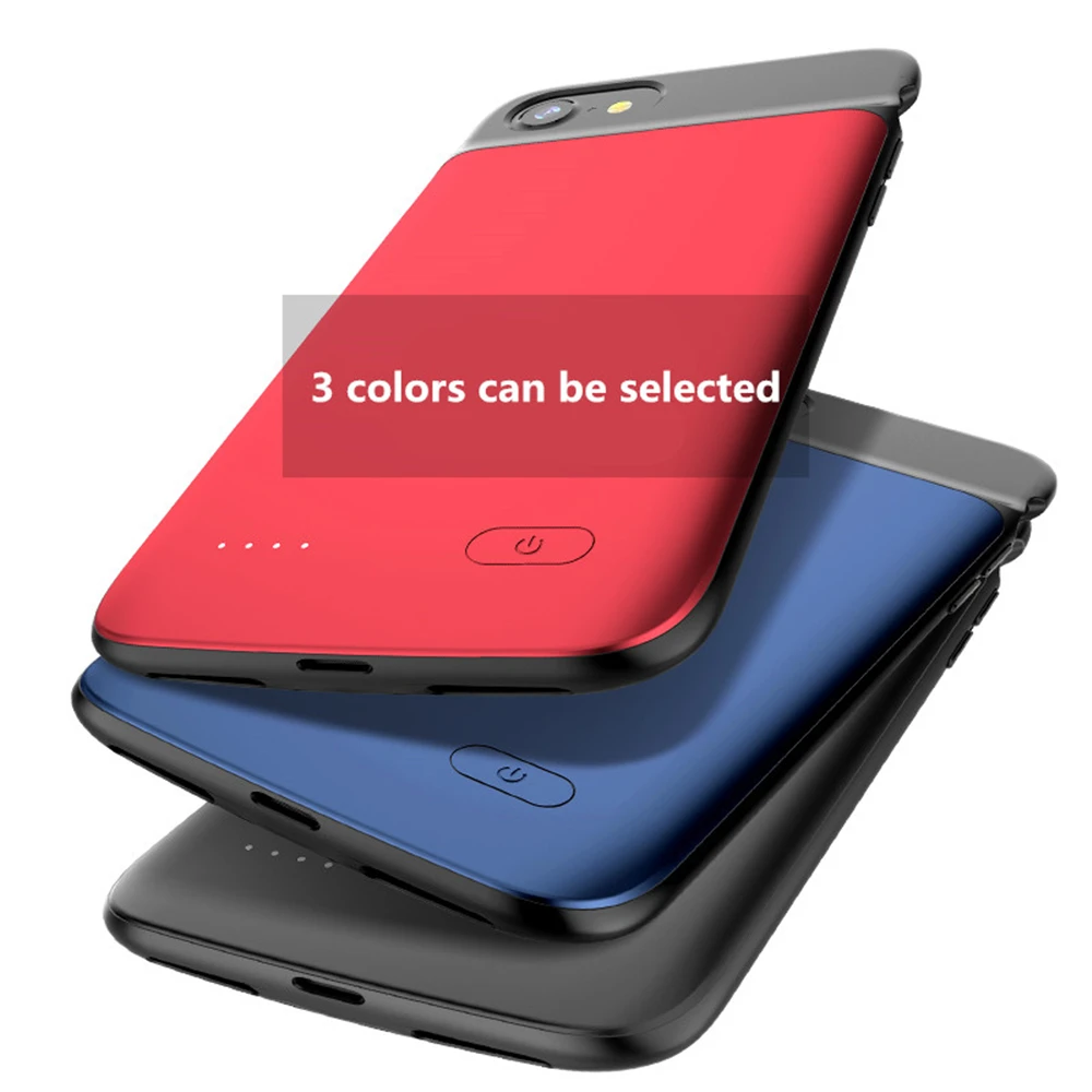 Чехлы с зарядным устройством для iPhone 7 8 Plus 6 6S чехол внешним аккумулятором из