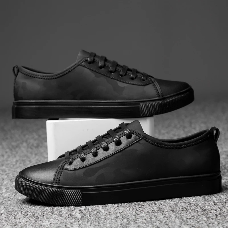 Размер 37-46 мужские кроссовки из натуральной кожи с натуральным лицевым покрытием