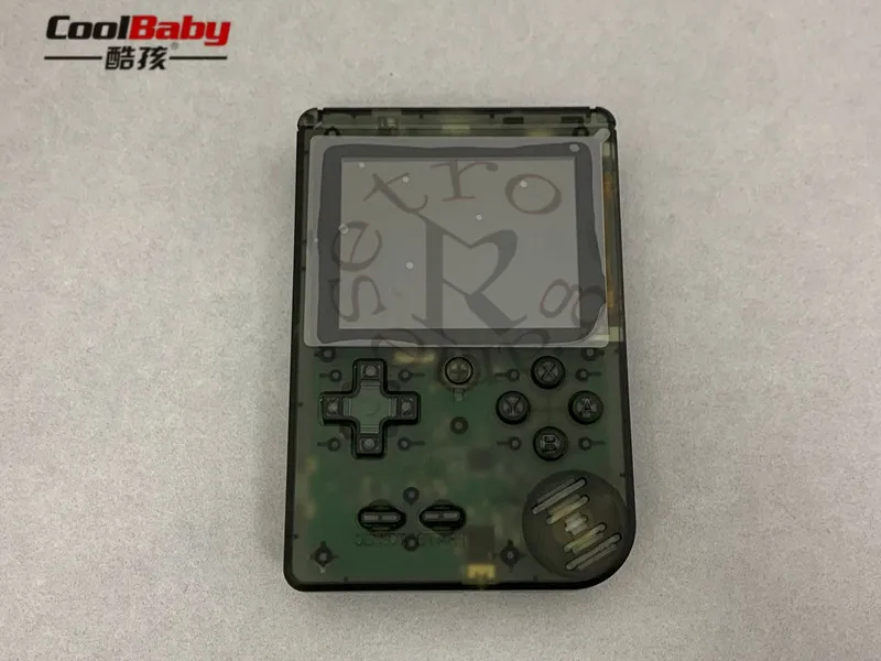 Transparent black 400 В 1 портативная видео портативная игровая консоль ретро классический мини игровой автомат Встроенный 400 классический без дубликатов - Цвет: Transparent black