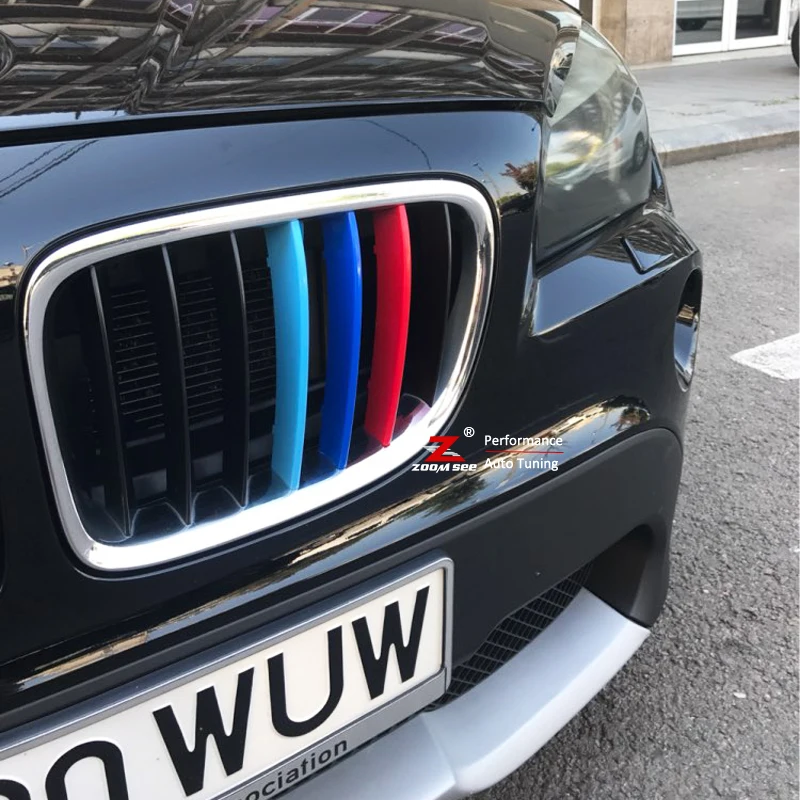3D M Styling Front Grille Trim motorsport Strips grill Cover Decoration Stickers for 2009-2015 BMW X1 E84 | Автомобили и