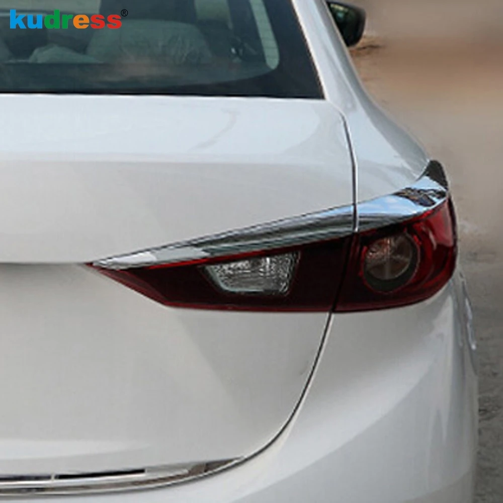 

Накладка на задсветильник фару для Mazda 3 M3 Axela 2014, 2015, 2016, 2017, 2018, хромированная, из АБС-пластика