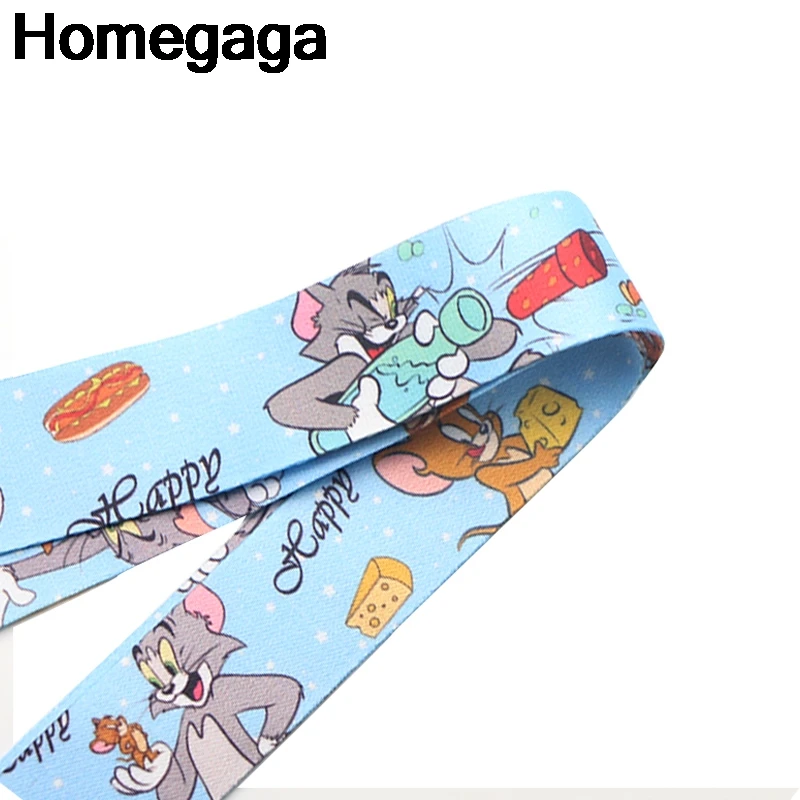 Homegaga брелок для ключей кошки и мыши, ремешок для ключей, ключей, очков, держатель для ключей, телефонов, камер, тесьма, лента D2126