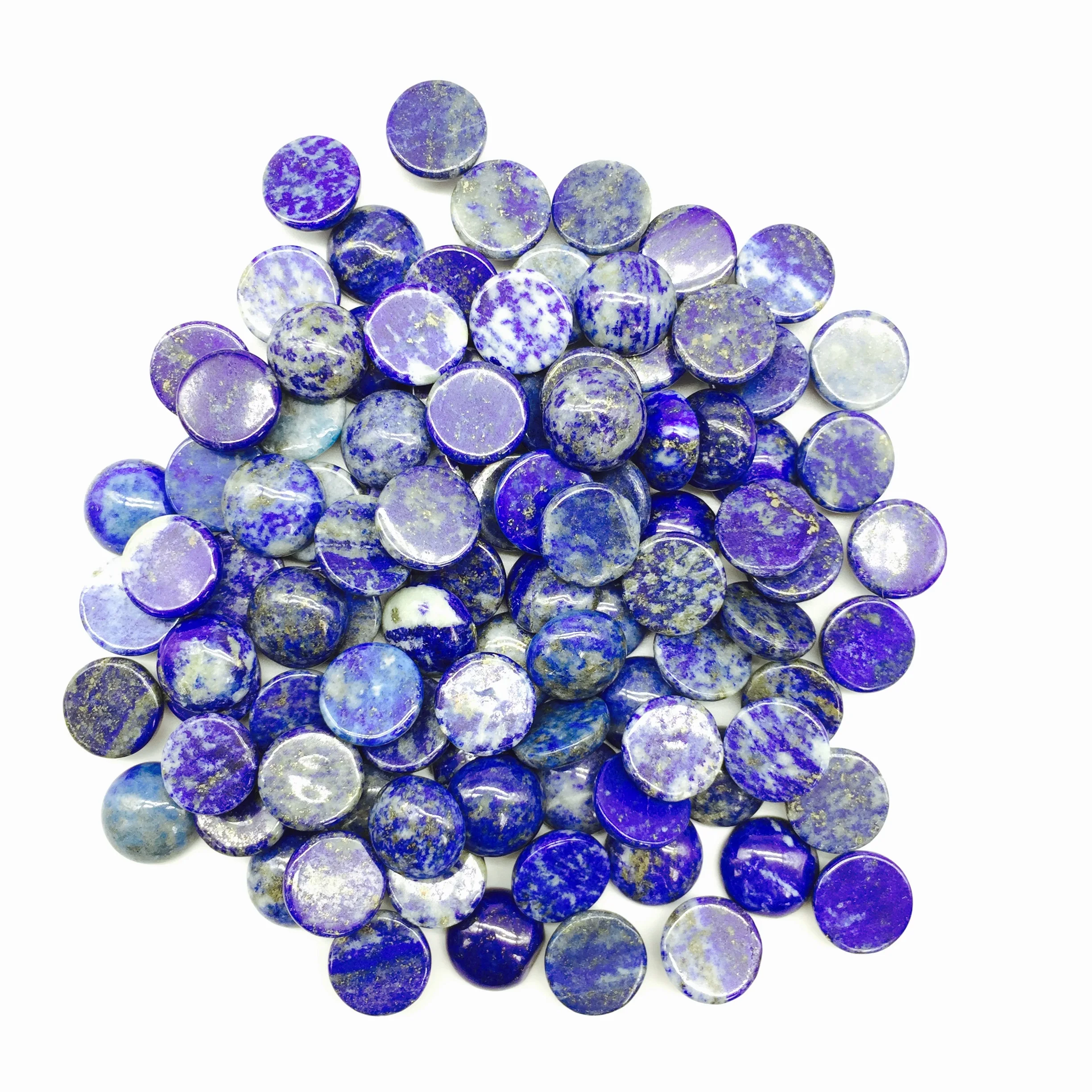 Модный высококачественный круглый кабошон из натурального камня Lapis Lazuli 12 мм для