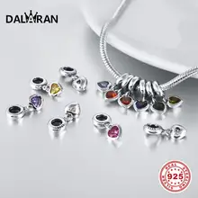 Ожерелье DALARAN 12 цветов подвеска 925 серебряный с камнем талисманом