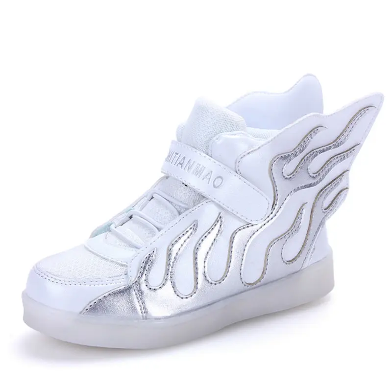 Новинка 2017 дети Спортивная обувь мода зарядки световой подсветкой красочные