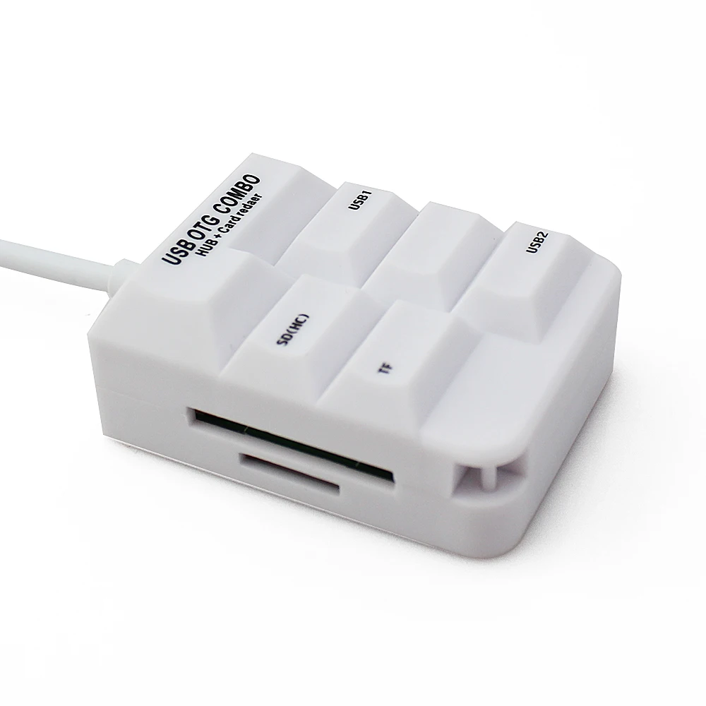 CHYI Usb 2,0 OTG концентратор мульти 4 порта Micro Usb 2,0 Hab разветвитель с SD/TF кард-ридер Компьютерные аксессуары для Android смартфонов