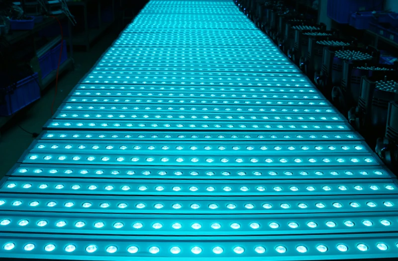 2 шт./лот 24x3 w led rgb 3in1 Водонепроницаемый Цвет-изменение стены шайбы IP65 алюминиевый сплав DMX512 светодиодные фонари