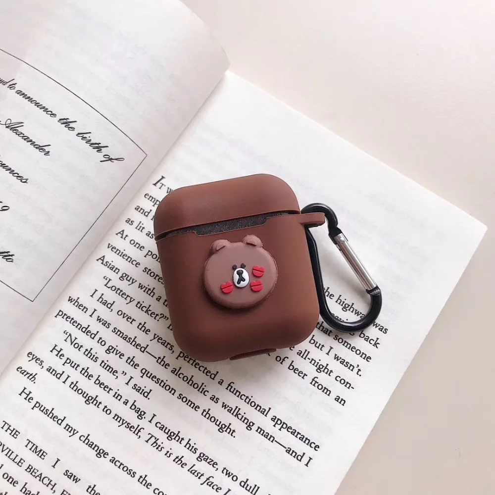 Мягкий силиконовый чехол из ТПУ с Bluetooth для беспроводных наушников AirPods зарядный