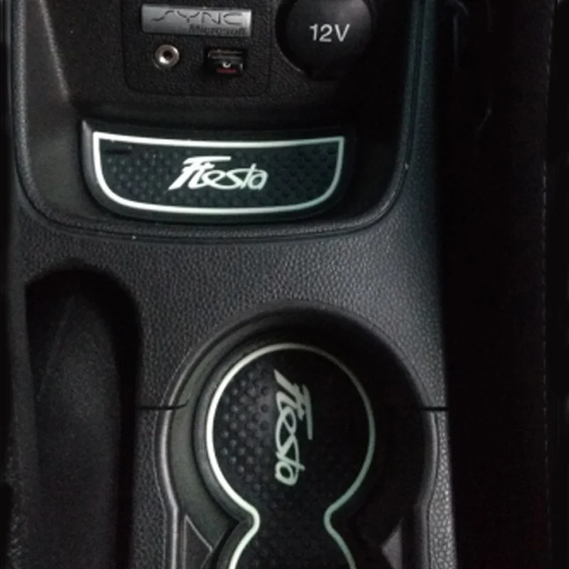 Для Ford Fiesta 2009- автомобильные аксессуары 3D резиновый коврик для интерьера, коврик для двери, автомобильный держатель для телефона, автомобильный стиль