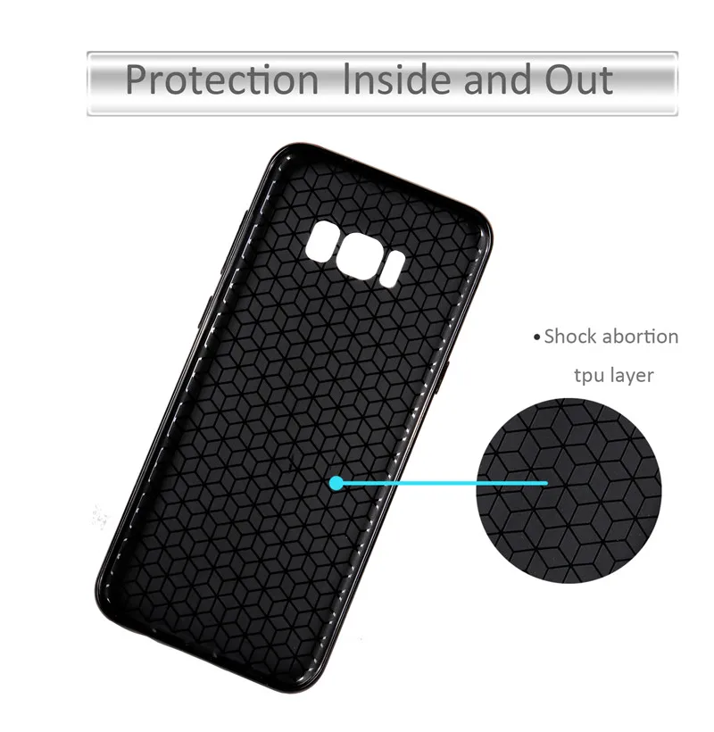WolfRule sFor Case Samsung Galaxy S8 Cover Luxury Full Protection Soft TPU For Funda G9500 Phone Shell |
