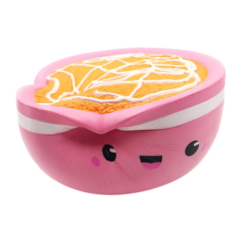 Kawaii Jumbo розовая рисовая чаша для снятия стресса Ароматизированная супер медленно