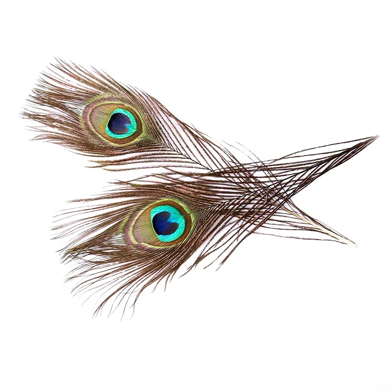 

Boutique 30 Pieces 25-30CM Peacock Feather Eyes 4-6CM Eyes Wide Peacock Hair Wedding Dress DIY Jewelry Fluffy Pop Decoration