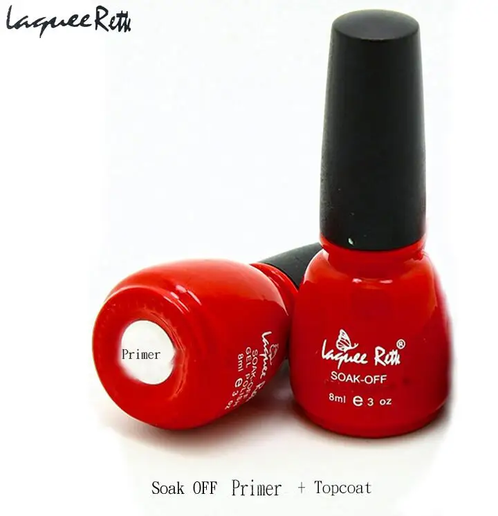 primer and topcoat Профессиональный бренд Верхнее покрытие УФ светодиодный Гель-лак для ногтей 8 мл УФ-Гель-лак замачиваемый длинный стойкий Гель-лак базовый слой праймер - Цвет: primer and topcoat