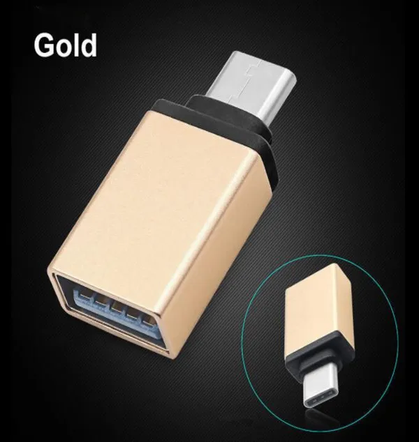 Verkaufen 1000 Teile/los Metall USB 3.1 Typ C Stecker Auf USB 3.0 Eine Buchse Konverter Adapter Typ C OTG Funktion Für Samsung S8 Für Lg