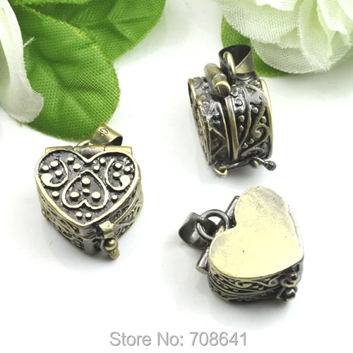 1x состаренная бронза латунь любящее сердце желаю молитва коробка фоторамка