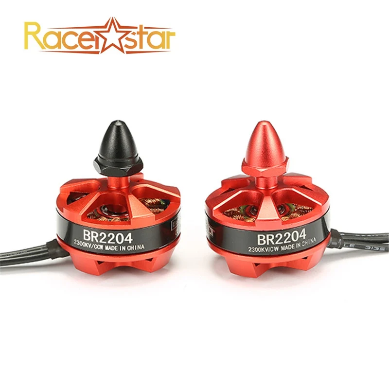 Racerstar 2204 BR2204 2300KV 2-3S бесщеточный двигатель CW CCW для QAV250 ZMR250 260 280 гоночных