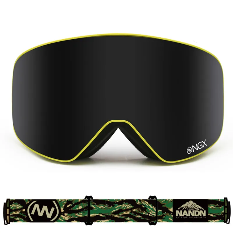 Профессиональные мужские и женские лыжные очки двухслойные большие сферические