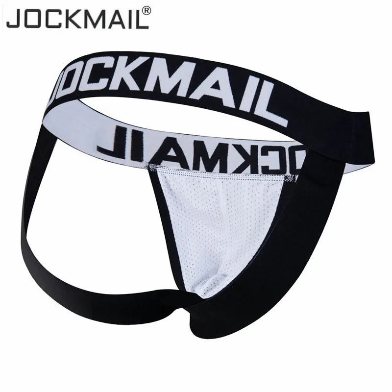 Трусы танга JOCKMAIL мужские сетчатые пикантное нижнее белье дышащие трусы с