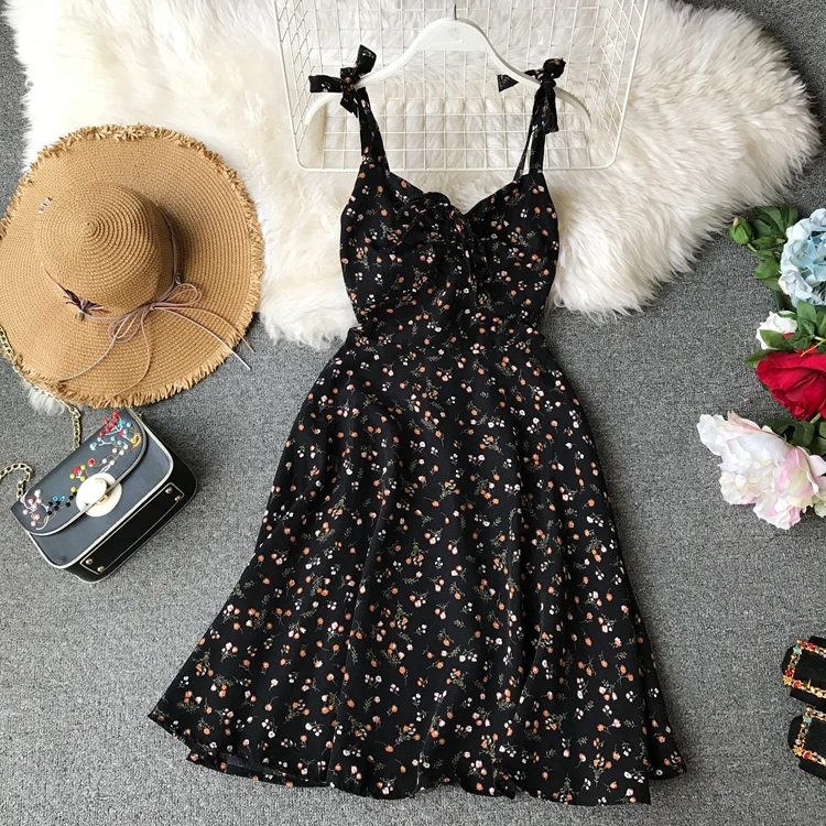 Женское плиссированное платье ALPHALMODA повседневное шифоновое без рукавов с