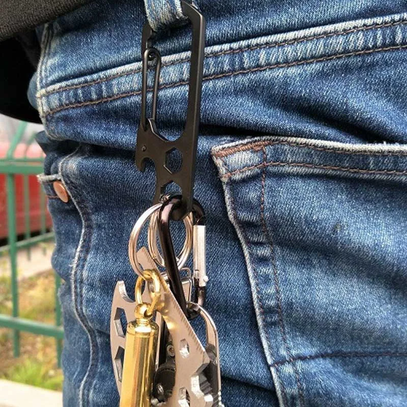 Мини Портативный Открыватель для бутылки из нержавеющей стали шестигранный ключ