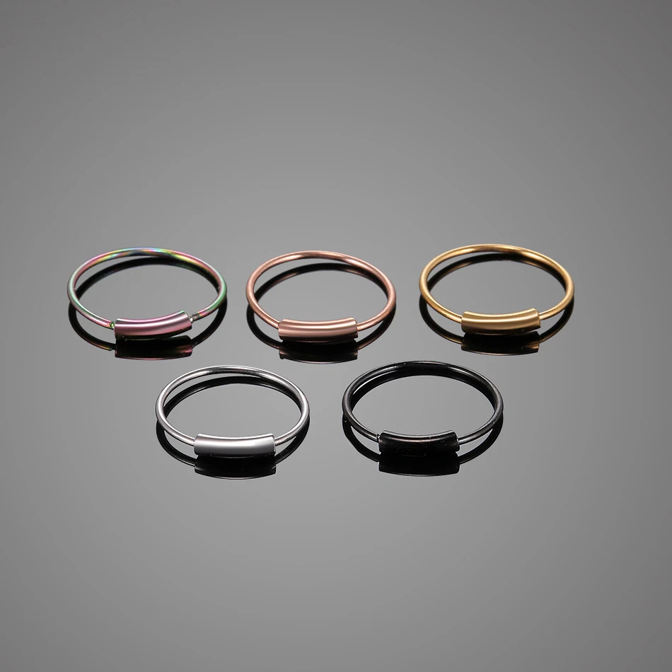 Мужские кольца для пирсинга зеленые Helix с внутренней резьбой 1 шт. | Украшения и