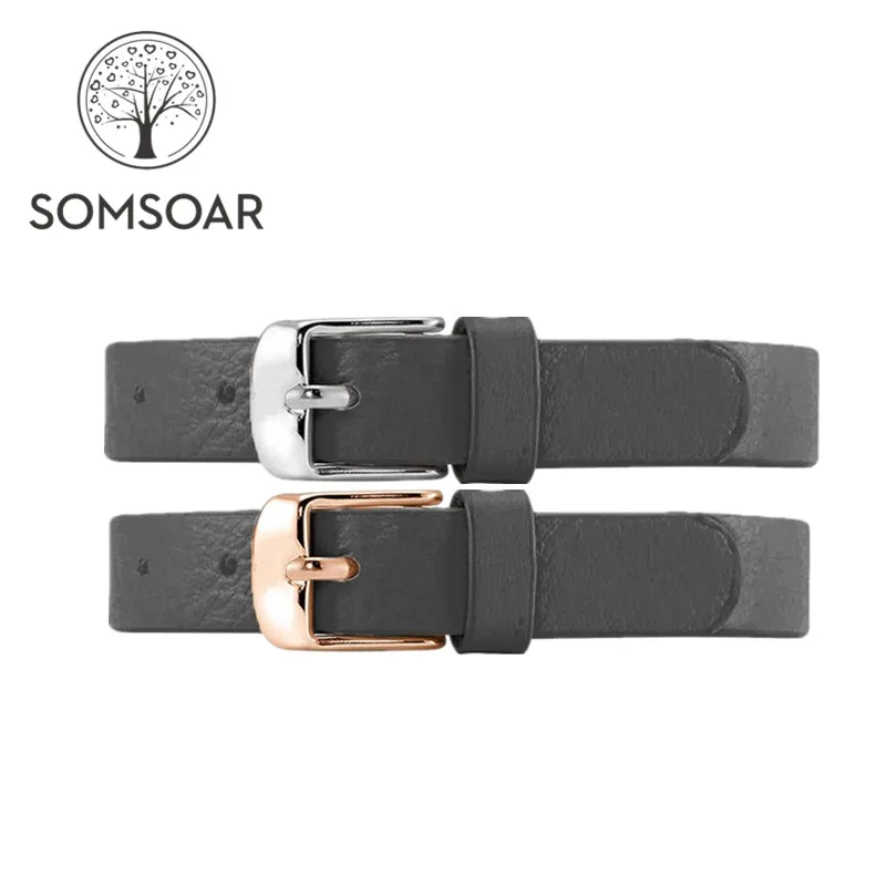 Somsoar ювелирные изделия черная змеиная кожа натуральная обмотка Браслеты