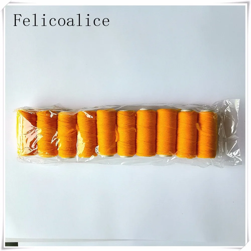Orange 10 Pieces 10 шт. нейлоновая нить для изготовления чулок цветы эластичность нейлоновый шнур для катушки экран цветок материал флорист аксессуары ручной работы - Цвет: Orange 10 Pieces
