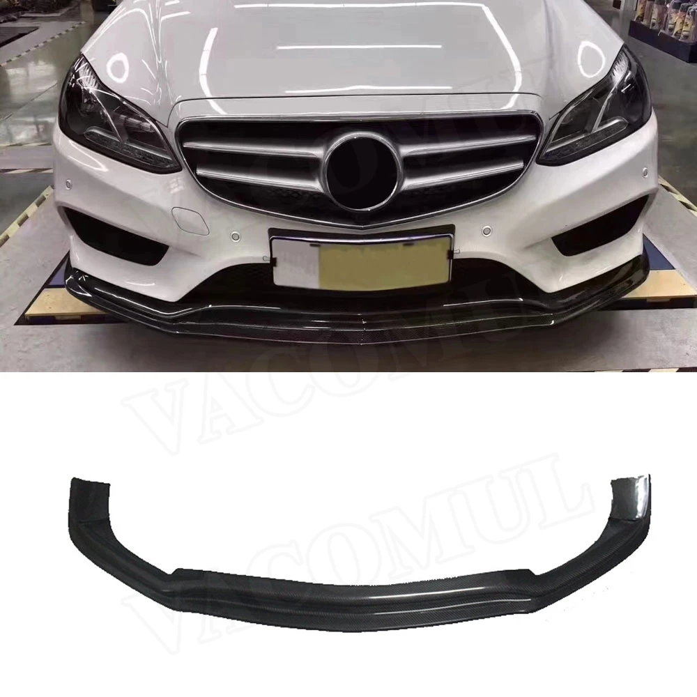 Передний спойлер для W212 из углеродного волокна Mercedes Benz E Class E260 E300 E400 Sport Sedan 4 Door 2014