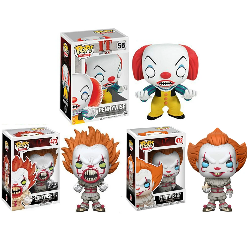 Funko pop IT Pennywise 2 модель фигурки аниме ПВХ Коллекция игрушек для подарка|Игровые и