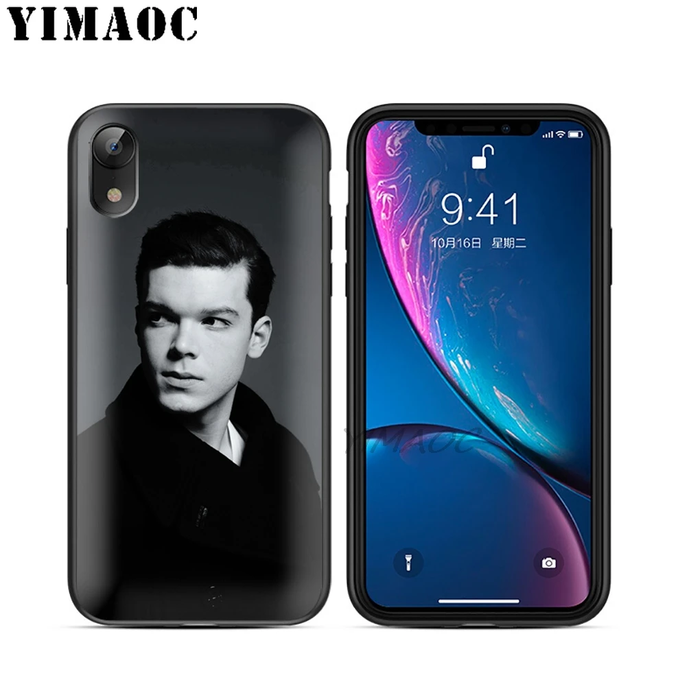 YIMAOC бесстыдный Забавный ТВ мягкий ТПУ Черный силиконовый чехол для iPhone X или 10 8 7 6