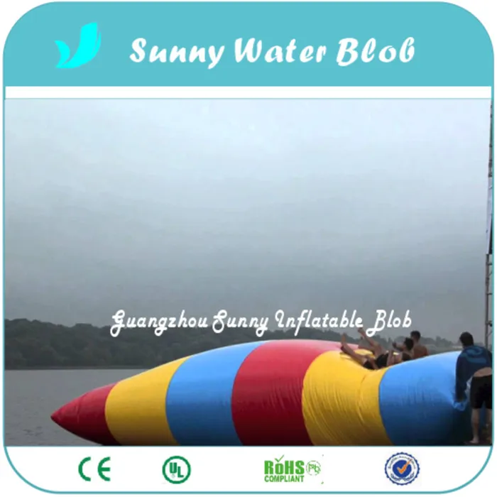 Бесплатная доставка 0 9 ПВХ Надувной водный блок Blob прыжок водные игрушки мешок