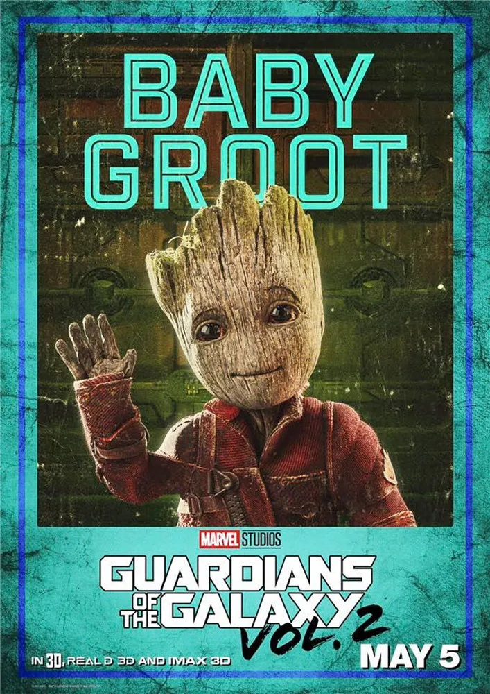 Guardians of the Galaxy Posters Vivid Color White Coated Paper Prints Home Decoration free shipping