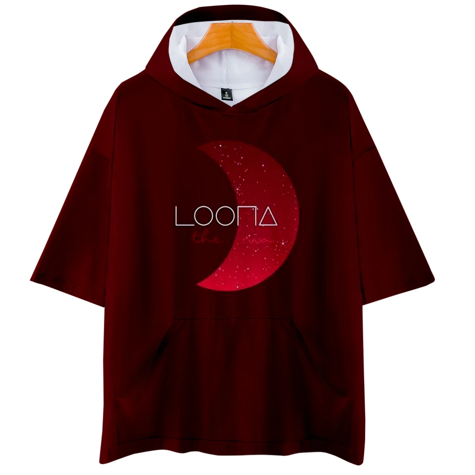 Толстовки LOONA с 3D рисунком модная летняя мягкая Модная Повседневная Футболка Kpop
