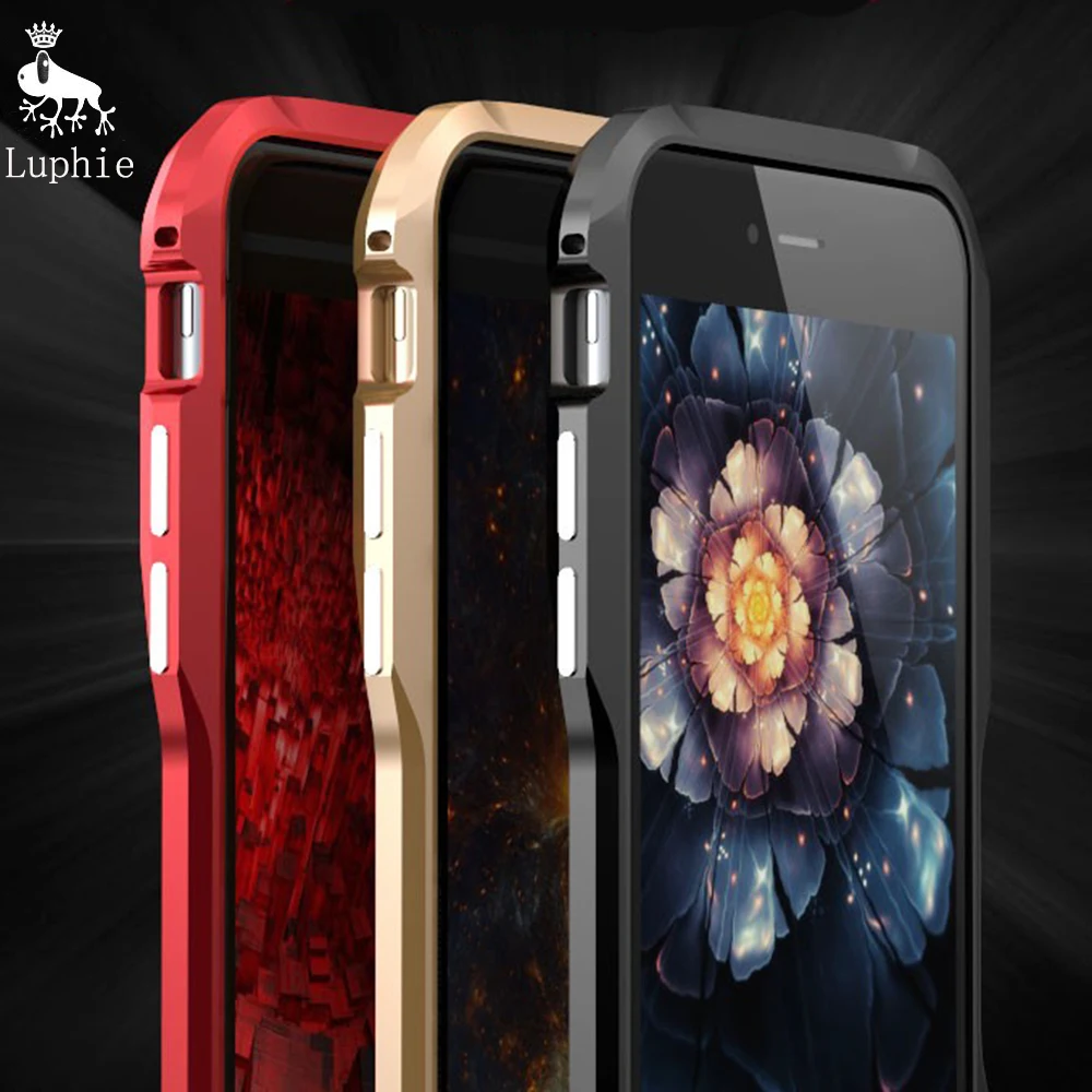 Оригинальный чехол Luphie для iPhone X 8 7 Plus противоударный армированный Роскошный