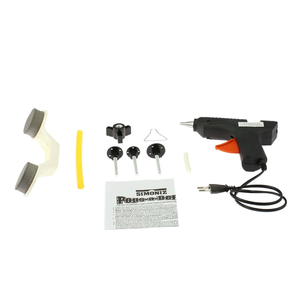 7 шт. кузова Paintless Дент Repair Tool Kit Съемник + потянув вкладки клеевой пистолет авто